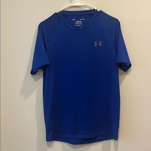 Under Armour - men’s the tech tee - short sleeve t-shirt. size small. Royal blue